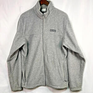 Gray Columbia Fleece Fall Zip Jacket Women’s size Large